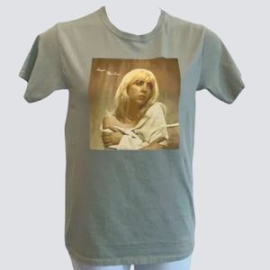 Billie Eilish Tops / Billie Eilish Green Happier Than Ever Short Sleeve …